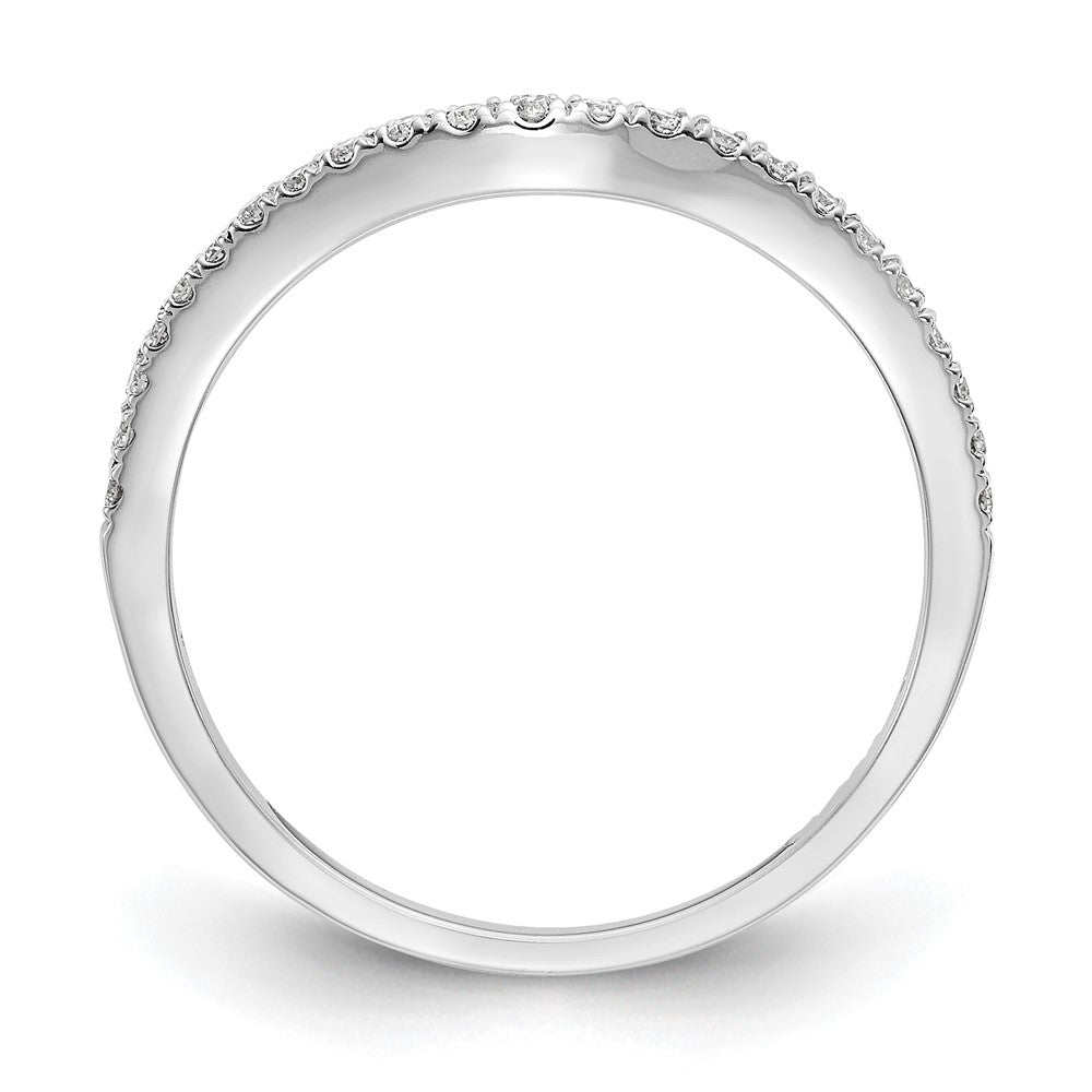 14k White Gold 1/8ct Lab Grown Diamond VS/SI+ G+ Comp Wedding Band