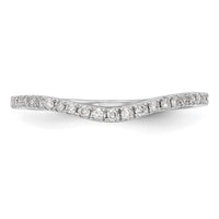 14k White Gold 1/8ct Lab Grown Diamond VS/SI+ G+ Comp Wedding Band