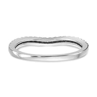 14k White Gold 1/8ct Lab Grown Diamond VS/SI+ G+ Comp Wedding Band