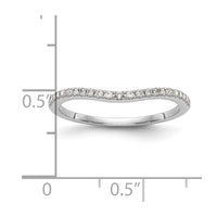 14k White Gold 1/8ct Lab Grown Diamond VS/SI+ G+ Comp Wedding Band