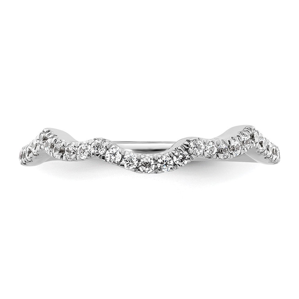 14k White Gold 1/3ct Lab Grown Diamond VS/SI+ G+ Comp Wedding Band