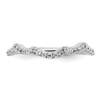 14k White Gold 1/3ct Lab Grown Diamond VS/SI+ G+ Comp Wedding Band