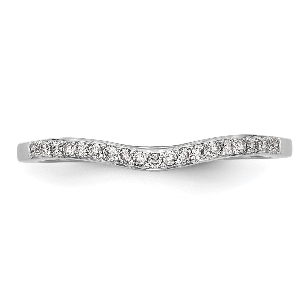 14k White Gold 1/10ct Lab Grown Diamond VS/SI+ G+ Complete Wedding Band