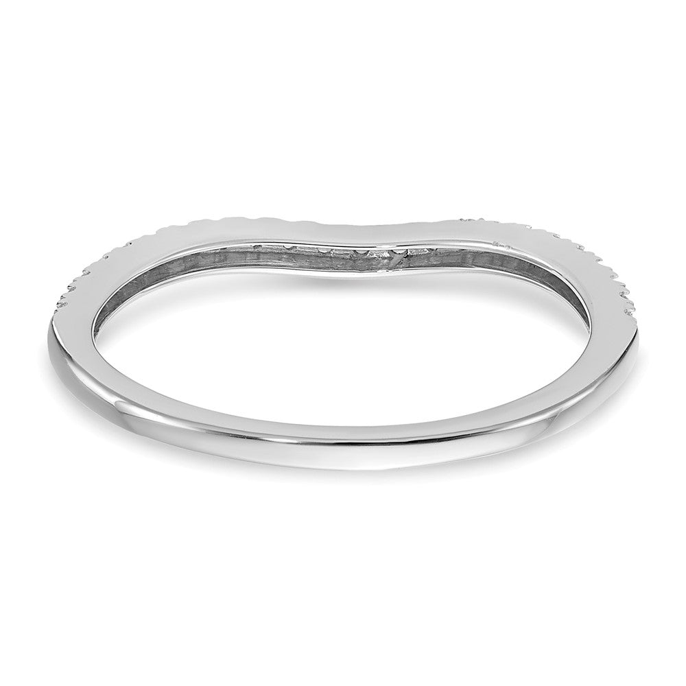 14k White Gold 1/10ct Lab Grown Diamond VS/SI+ G+ Complete Wedding Band