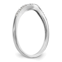14k White Gold 1/10ct Lab Grown Diamond VS/SI+ G+ Complete Wedding Band