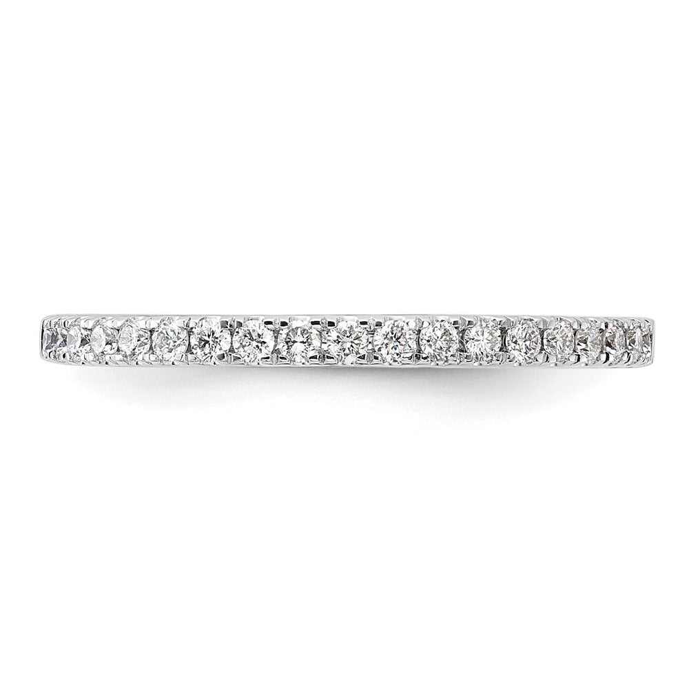 14k White Gold 1/5 ct Lab Grown Diamond VS/SI+ G+ Complete Wedding Band