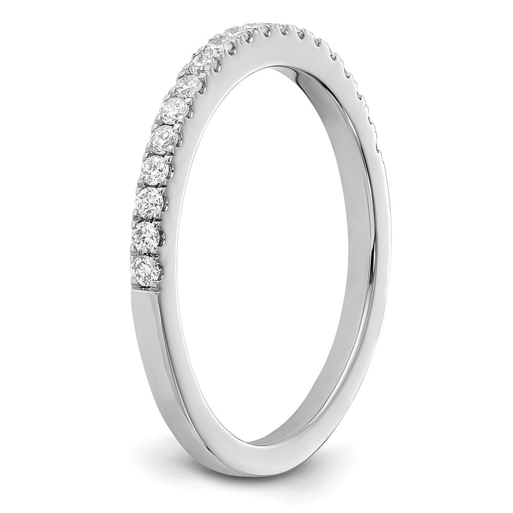 14k White Gold 1/5 ct Lab Grown Diamond VS/SI+ G+ Complete Wedding Band