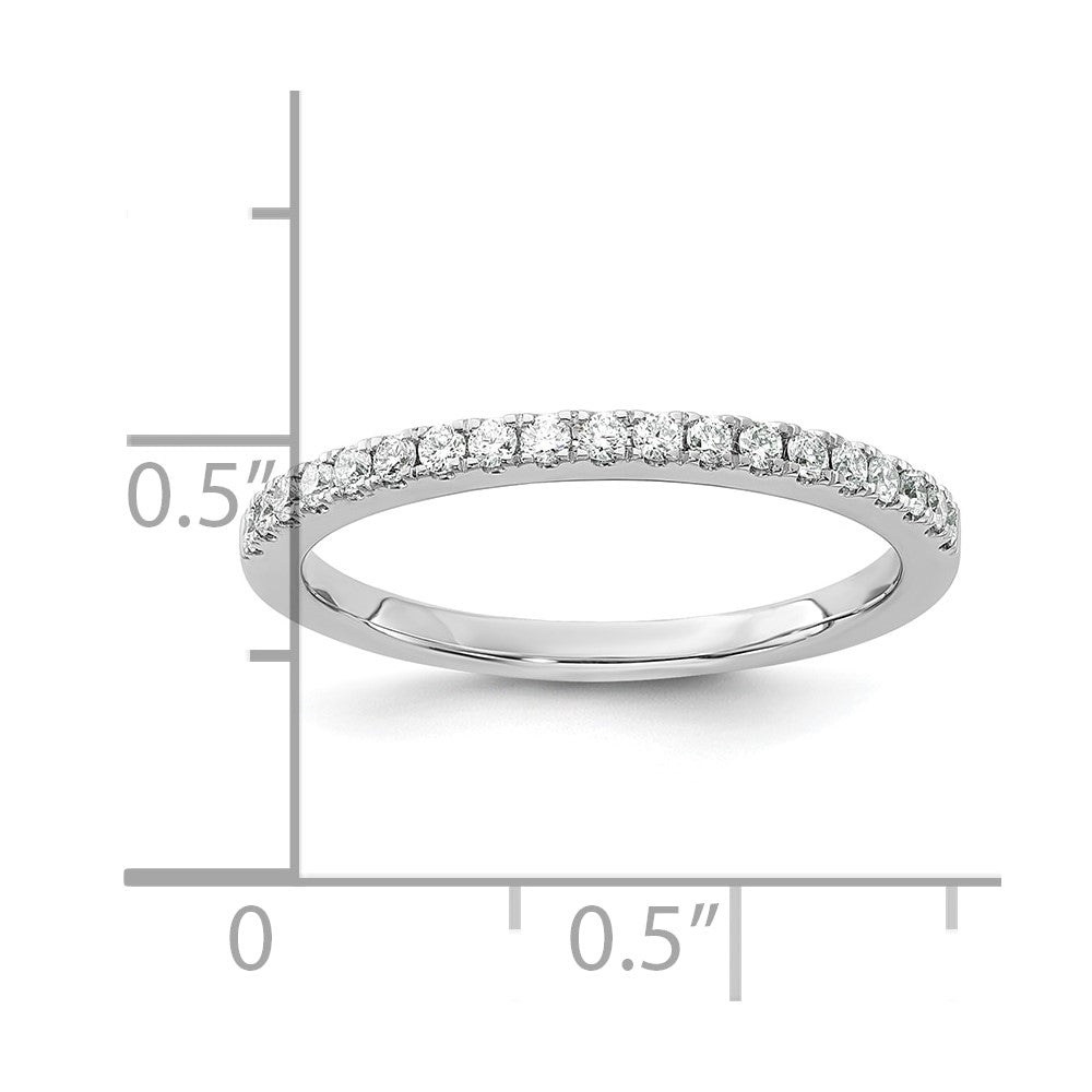 14k White Gold 1/5 ct Lab Grown Diamond VS/SI+ G+ Complete Wedding Band