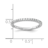 14k White Gold 1/5 ct Lab Grown Diamond VS/SI+ G+ Complete Wedding Band