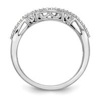 14kw 1/8ct Lab Grown Diamond VS/SI+ G+ Comp Contoured Wedding Band