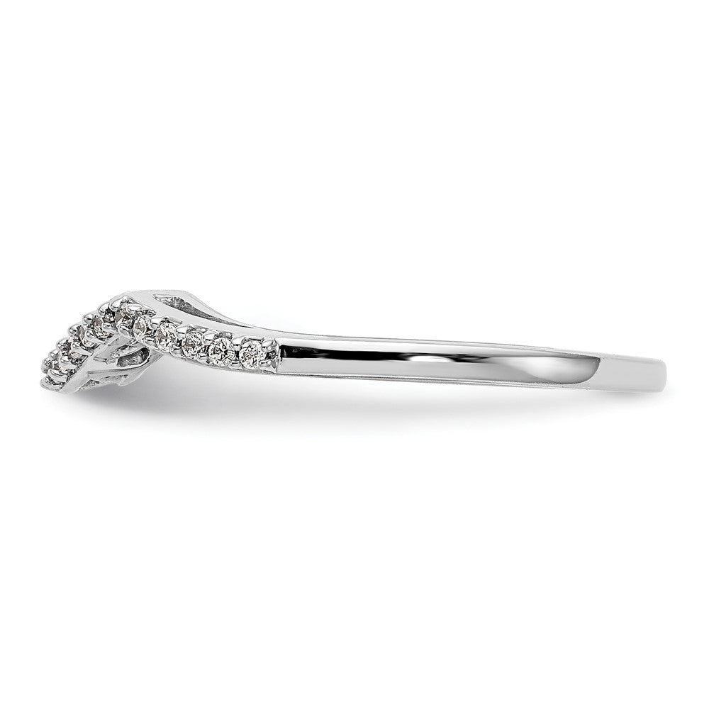 14kw 1/8ct Lab Grown Diamond VS/SI+ G+ Comp Contoured Wedding Band