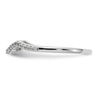 14kw 1/8ct Lab Grown Diamond VS/SI+ G+ Comp Contoured Wedding Band