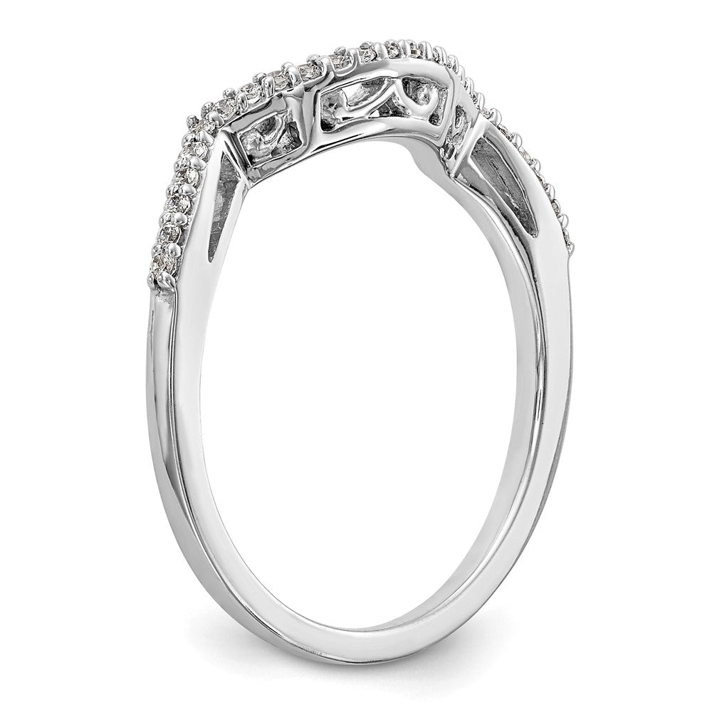 14kw 1/8ct Lab Grown Diamond VS/SI+ G+ Comp Contoured Wedding Band