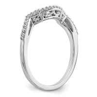 14kw 1/8ct Lab Grown Diamond VS/SI+ G+ Comp Contoured Wedding Band