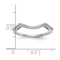 14kw 1/8ct Lab Grown Diamond VS/SI+ G+ Comp Contoured Wedding Band