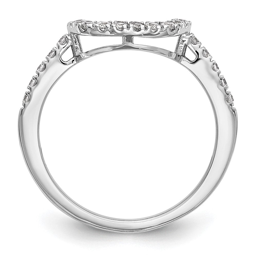 14k White Gold 1/5ct Lab Grown Diamond VS/SI+ G+ Comp Wedding Band