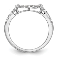 14k White Gold 1/5ct Lab Grown Diamond VS/SI+ G+ Comp Wedding Band