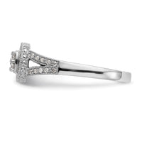 14kw 1/2ct Lab Grown Diamond VS/SI+ G+ Complete Cluster Eng Ring