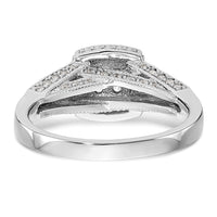 14kw 1/2ct Lab Grown Diamond VS/SI+ G+ Complete Cluster Eng Ring