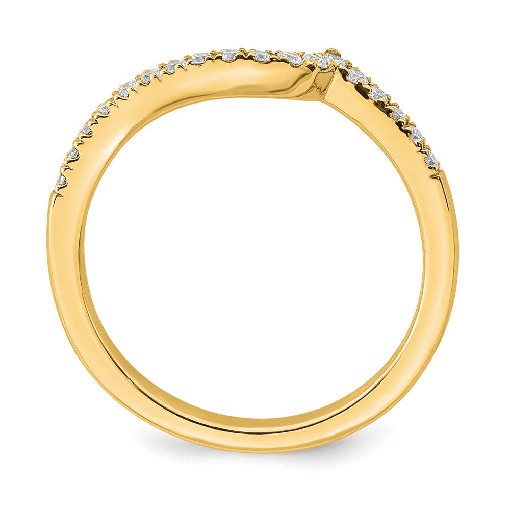 14k 1/5 c Lab Grown Diamond VS/SI+ G+ Complete Wedding Band