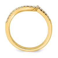 14k 1/5 c Lab Grown Diamond VS/SI+ G+ Complete Wedding Band