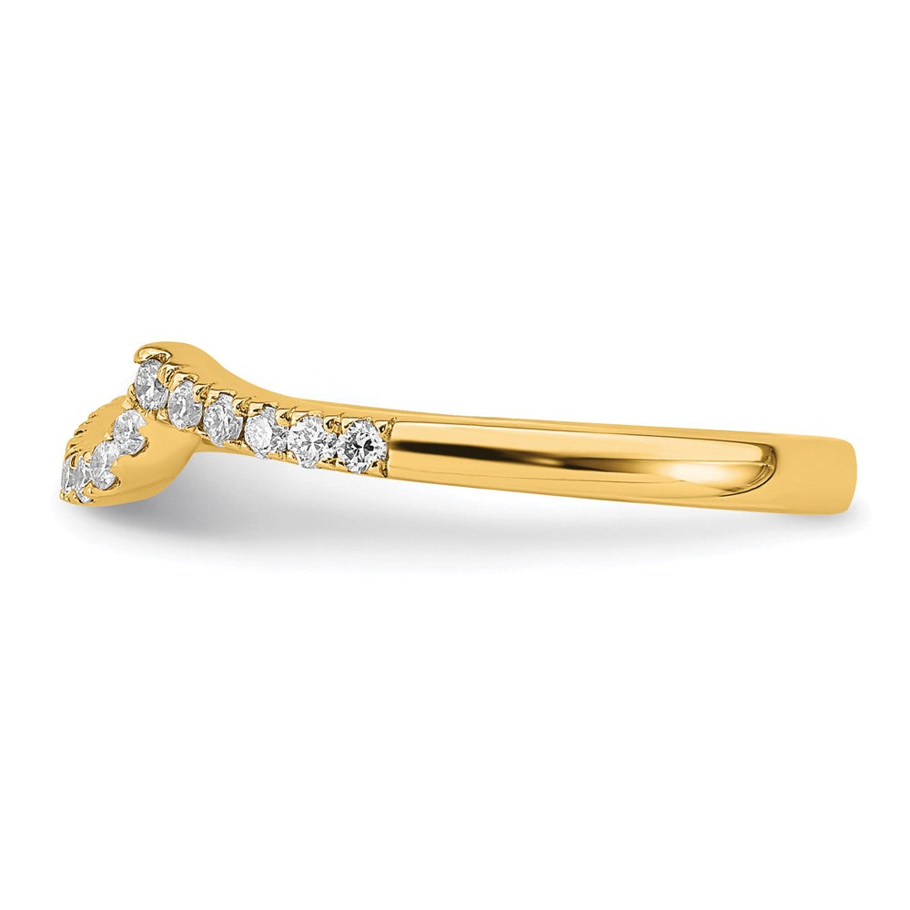 14k 1/5 c Lab Grown Diamond VS/SI+ G+ Complete Wedding Band