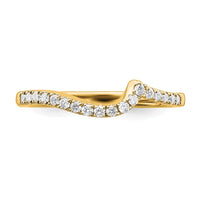 14k 1/5 c Lab Grown Diamond VS/SI+ G+ Complete Wedding Band