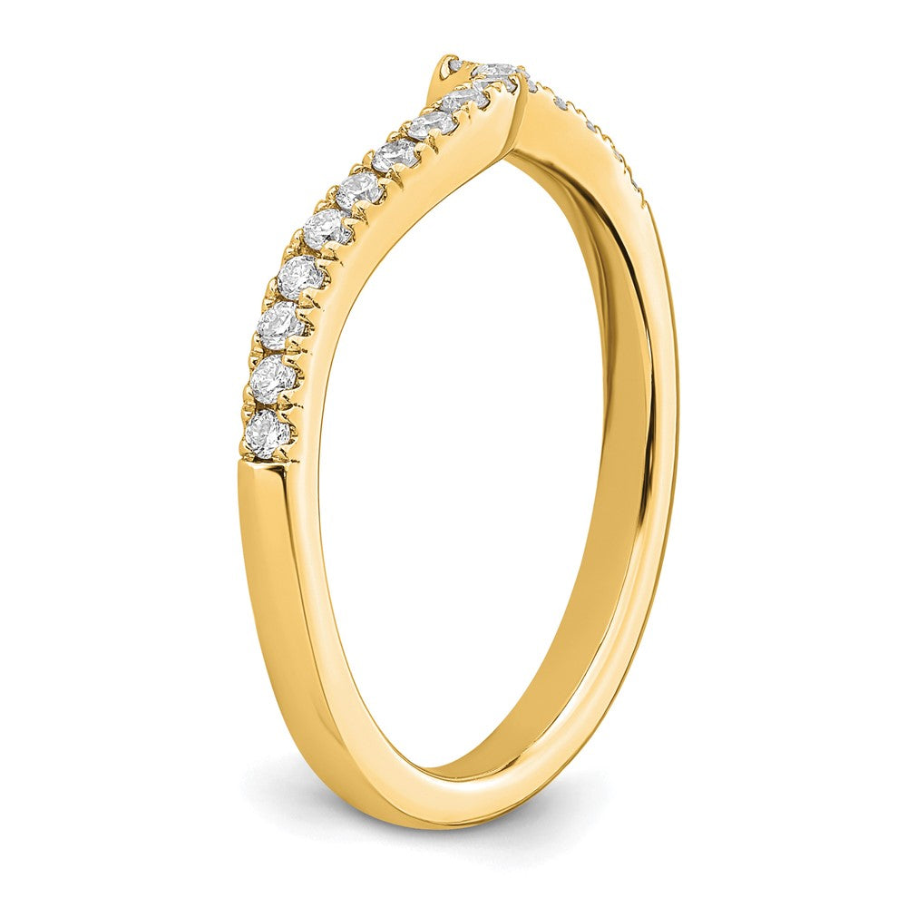 14k 1/5 c Lab Grown Diamond VS/SI+ G+ Complete Wedding Band