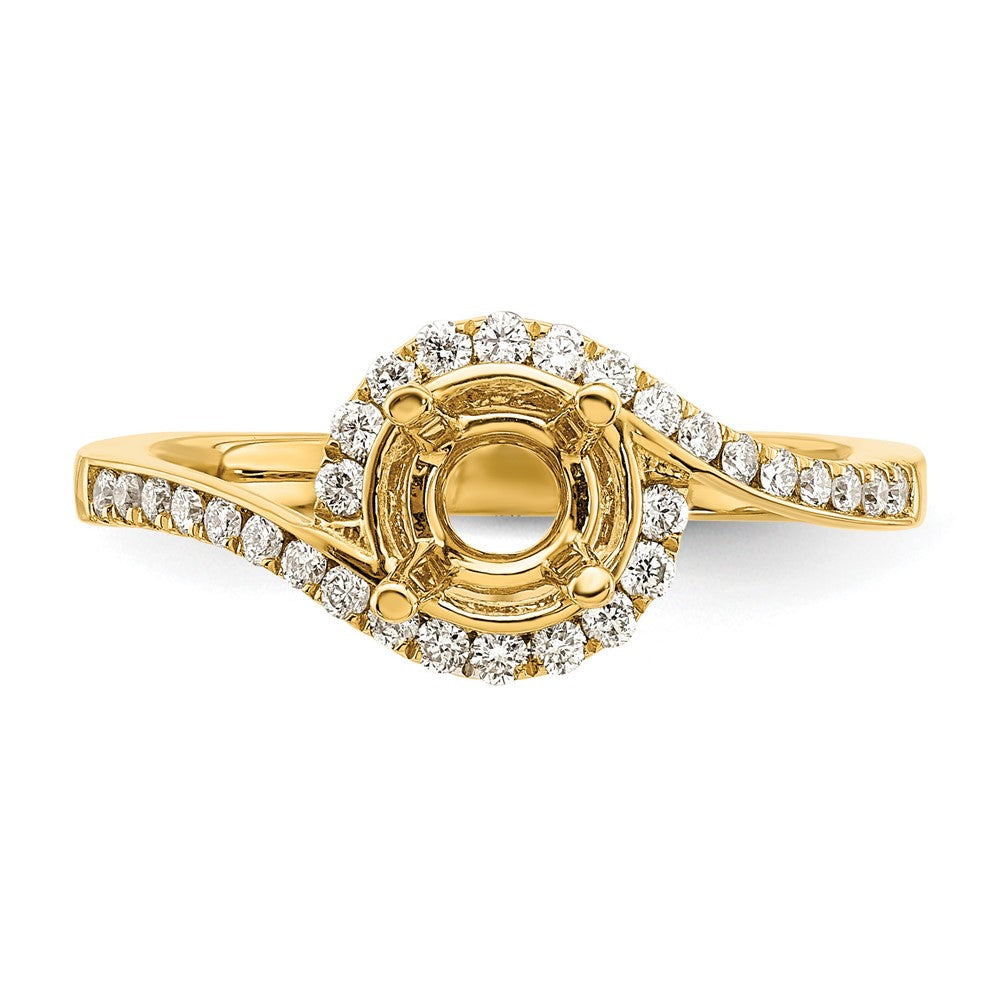 14k 1/3 ct Lab Grown Diamond VS/SI+ G+ Semi Mount Engagement Ring