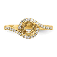14k 1/3 ct Lab Grown Diamond VS/SI+ G+ Semi Mount Engagement Ring