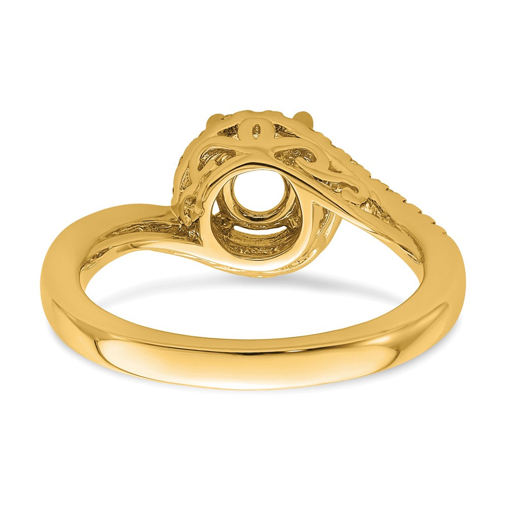 14k 1/3 ct Lab Grown Diamond VS/SI+ G+ Semi Mount Engagement Ring