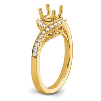 14k 1/3 ct Lab Grown Diamond VS/SI+ G+ Semi Mount Engagement Ring