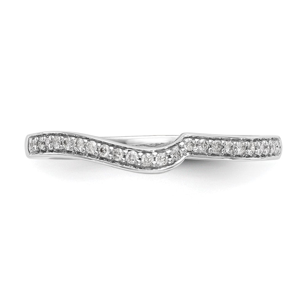 10k White Gold 1/10 ct Lab Grown Diamond VS/SI+ G+ Complete Wedding Band