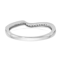 10k White Gold 1/10 ct Lab Grown Diamond VS/SI+ G+ Complete Wedding Band