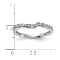 10k White Gold 1/10 ct Lab Grown Diamond VS/SI+ G+ Complete Wedding Band