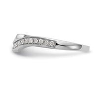 14k White Gold 1/5ct Lab Grown Diamond VS/SI+ G+ Complete Wedding Band