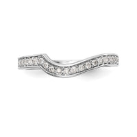 14k White Gold 1/5ct Lab Grown Diamond VS/SI+ G+ Complete Wedding Band