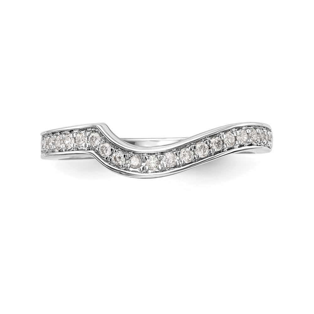 14k White Gold 1/5ct Lab Grown Diamond VS/SI+ G+ Comp Wedding Band