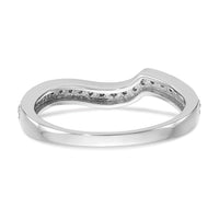 14k White Gold 1/5ct Lab Grown Diamond VS/SI+ G+ Complete Wedding Band