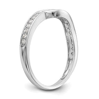 14k White Gold 1/5ct Lab Grown Diamond VS/SI+ G+ Complete Wedding Band