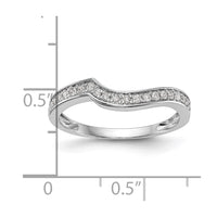 14k White Gold 1/5ct Lab Grown Diamond VS/SI+ G+ Complete Wedding Band