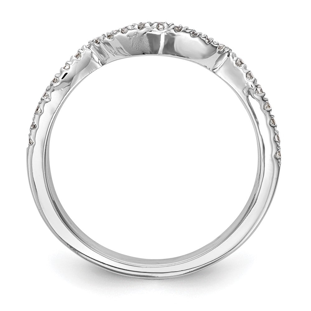 14k White Gold 1/4 ct Lab Grown Diamond VS/SI+ G+ Complete Wedding Band