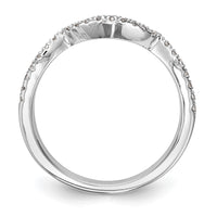 14k White Gold 1/4 ct Lab Grown Diamond VS/SI+ G+ Complete Wedding Band