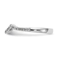 14k White Gold 1/4 ct Lab Grown Diamond VS/SI+ G+ Complete Wedding Band