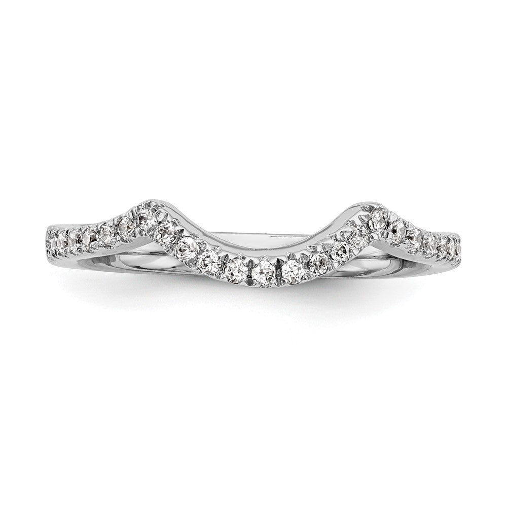 14k White Gold 1/4 ct Lab Grown Diamond VS/SI+ G+ Complete Wedding Band