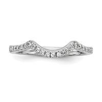 14k White Gold 1/4 ct Lab Grown Diamond VS/SI+ G+ Complete Wedding Band