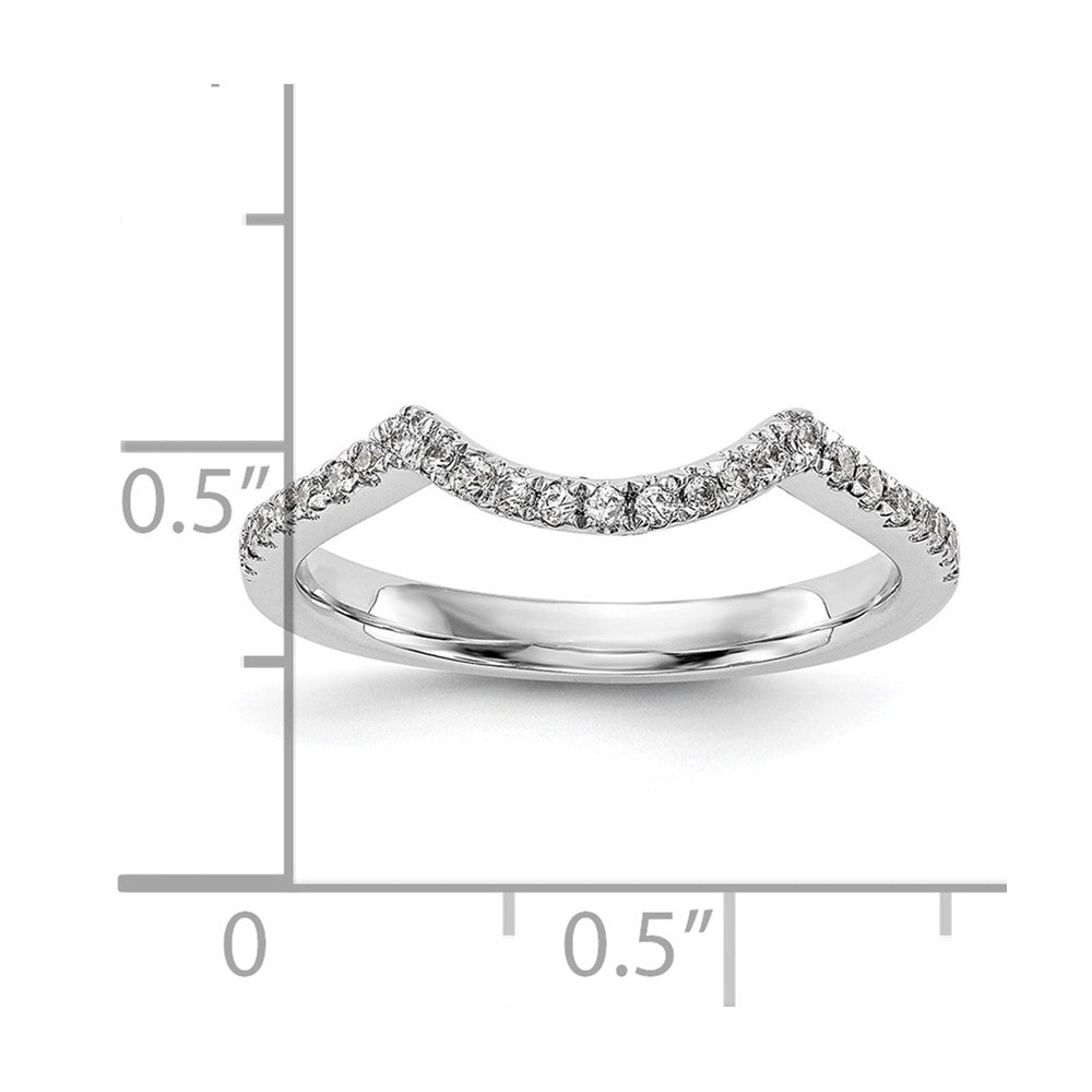 14k White Gold 1/4 ct Lab Grown Diamond VS/SI+ G+ Complete Wedding Band