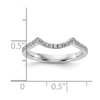 14k White Gold 1/4 ct Lab Grown Diamond VS/SI+ G+ Complete Wedding Band