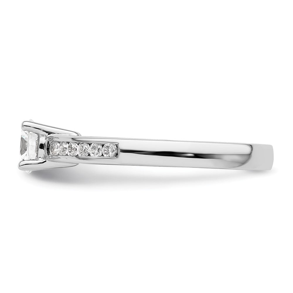 14kw 3/4ct Lab Grown Diamond VS/SI+ G+ Round Comp Engagement Ring