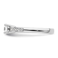 14kw 3/4ct Lab Grown Diamond VS/SI+ G+ Round Comp Engagement Ring